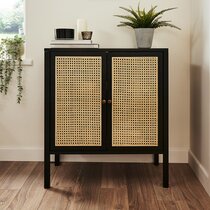 Rattan linen outlet cabinet